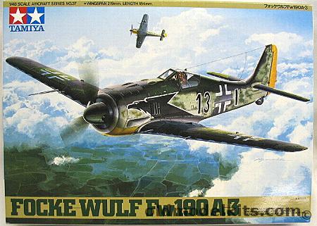 Tamiya 1/48 Focke-Wulf FW-190 A-3 - Gath or Assi Hahn, 61037-1800 plastic model kit
